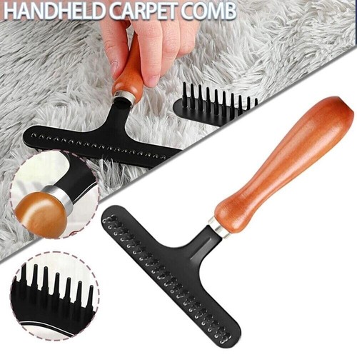 Held carpet rake brush - carpet,