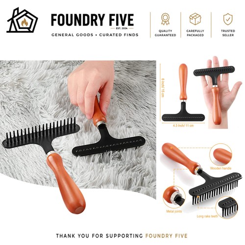 Handheld carpet rake tool - carpet,